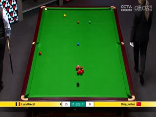 24-25赛季斯诺克世锦赛第二轮 丁俊晖1-7卢卡·布雷切尔（第一阶段） 20250427
