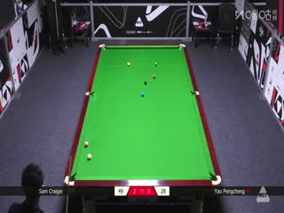 2025斯诺克英国公开赛资格赛 姚朋成1-4山姆·克雷吉 20250627