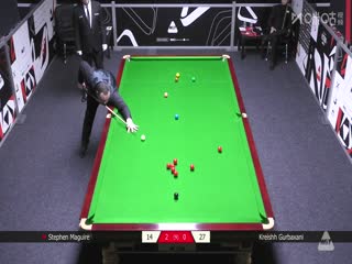 2025斯诺克武汉公开赛资格赛 斯蒂芬·马奎尔5-1克雷什·古尔巴克萨尼 20250623