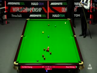 斯诺克世锦赛资格赛128进96 张家玮1-8赵心童（第一阶段） 20250407