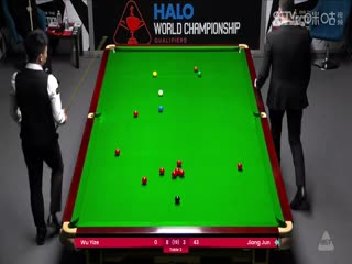 24-25赛季斯诺克世锦赛资格赛第三轮 吴宜泽10-4江俊（第二阶段） 20250414