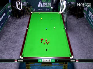 2025斯诺克沙特大师赛四分之一决赛 巴里·霍金斯5-6克里斯·韦克林 20250815