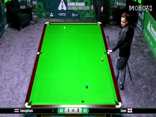 2025斯诺克沙特大师赛第四轮（48进32） 诺鹏·桑卡姆2-5奥利弗·莱恩斯 20250811