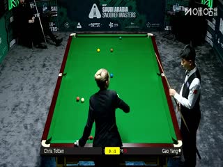 2025斯诺克沙特大师赛第二轮（112进80） 克里斯·托顿0-4高阳 20250809