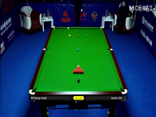 2025斯诺克武汉公开赛16进8 张安达5-4亚伦·希尔 20250827