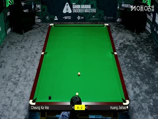 2025斯诺克沙特大师赛第二轮（112进80） 张家玮1-4黄佳浩 20250809