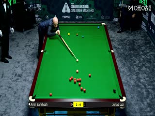 2025斯诺克沙特大师赛第二轮（112进80） 阿米尔·萨克霍什4-0若纳斯·卢斯 20250809