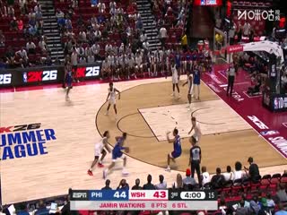 NBA夏季联赛 76人VS奇才 20250716