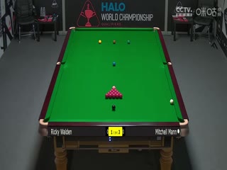 斯诺克世锦赛资格赛96进64及64进32 里奇·沃顿2-7米歇尔·曼恩（第一阶段） 20250413