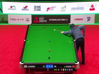 斯诺克世界大奖赛32进16 杰克·利索夫斯基4-2张安达 20250304