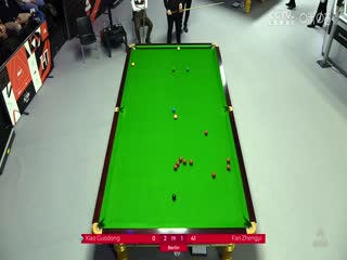 斯诺克德国大师赛64进32 肖国栋5-3范争一  20250129