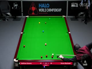 斯诺克世锦赛资格赛96进64及64进32 马修·史蒂文斯10-3西蒙·布莱克威尔（第二阶段） 20250413