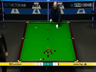 斯诺克威尔士公开赛四分之一决赛 杰克逊·佩奇2-5卢卡·布雷切尔  20250214