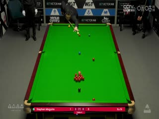 斯诺克威尔士公开赛64进32 斯蒂芬·马奎尔4-2徐思 20250211