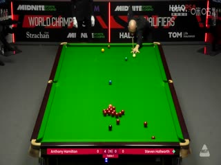 斯诺克世锦赛资格赛96进64  安东尼·汉密尔顿8-0斯蒂芬·霍尔沃斯（第一阶段） 20250411
