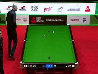 斯诺克世界大奖赛32进16 凯伦·威尔逊4-3马修·塞尔特 20250304