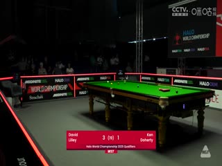 斯诺克世锦赛资格赛96进64  大卫·利利8-1肯·达赫迪（第一阶段） 20250411