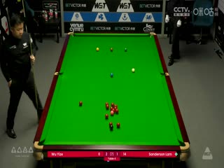 斯诺克威尔士公开赛32进16 吴宜泽2-4林杉峰  20250213