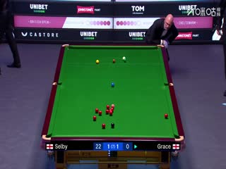 2025斯诺克英国公开赛第1轮 大卫·格雷斯1-4马克·塞尔比（朱峰立） 20250922
