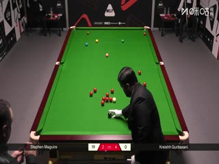 2025斯诺克国际锦标赛资格赛 斯蒂芬·马奎尔6-5克雷什·古尔巴克萨尼 20251001