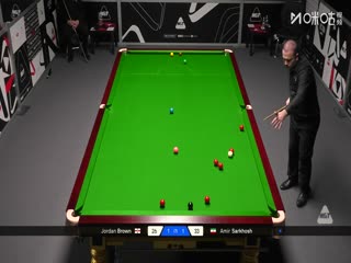 苏格兰公开赛资格赛 乔丹·布朗1-4阿米尔·萨克霍什 20251015