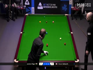 2025斯诺克北爱尔兰公开赛64进32 杰克逊·佩奇4-0斯蒂芬·霍尔沃斯 20251020