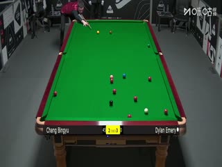 斯诺克英锦赛资格赛第二轮112进80 常冰玉6-4迪伦·埃莫里 20251123