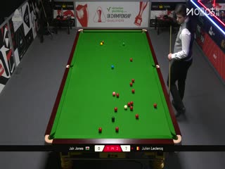 斯诺克英锦赛资格赛第三轮80进48 杰克·琼斯2-6朱利安·勒克莱 20251126