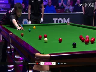 斯诺克单局限时赛128进64 罗斯·缪尔34-21赵心童（柏林） 20251211